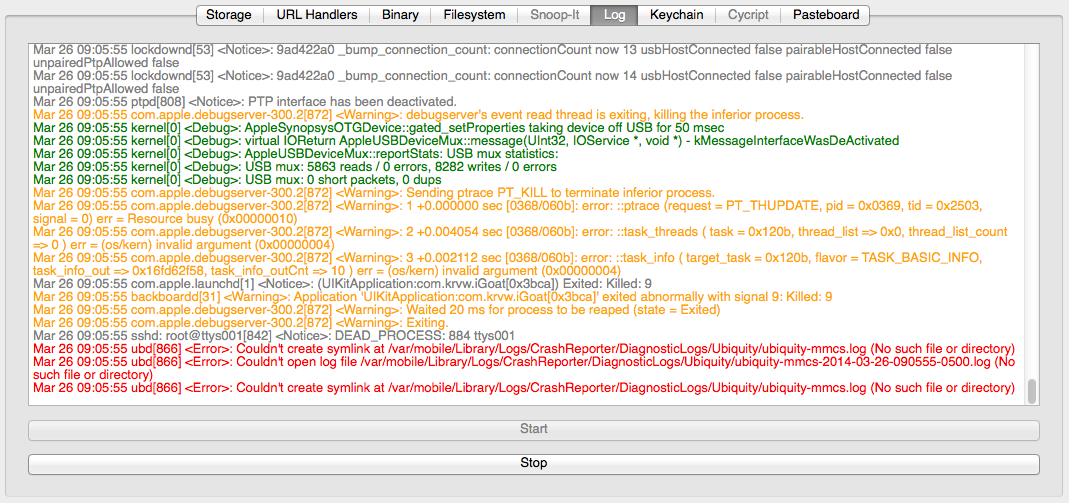 iOS Syslog