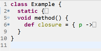 Folding of closures and initializers