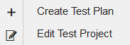 Test Project Menu