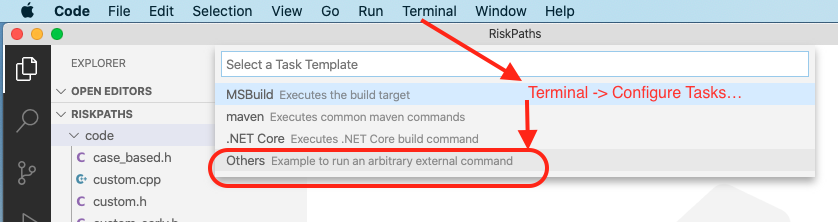 Configure model build tasks