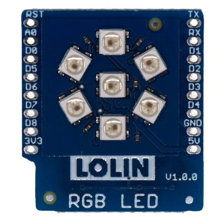 Photo of the LED shield