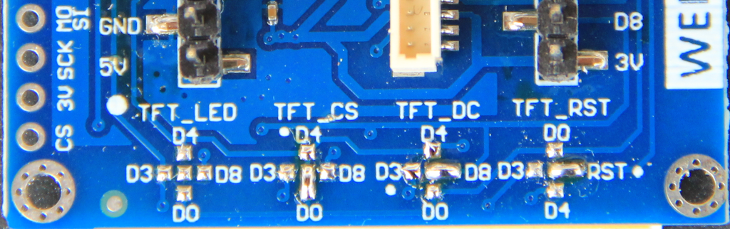 display jumper settings