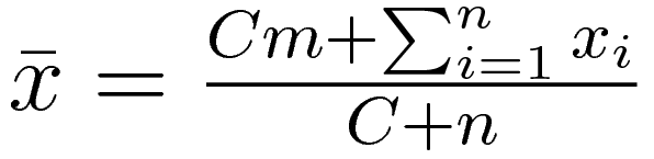 Bayesian Average formula