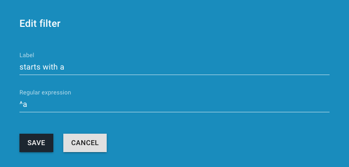 Filter form