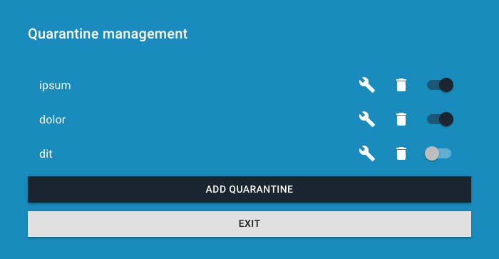 Quarantine form