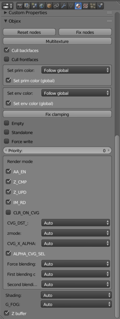 objex material properties